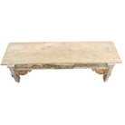 Vintage Carved Reclaimed Wood Bench - Berbere Imports