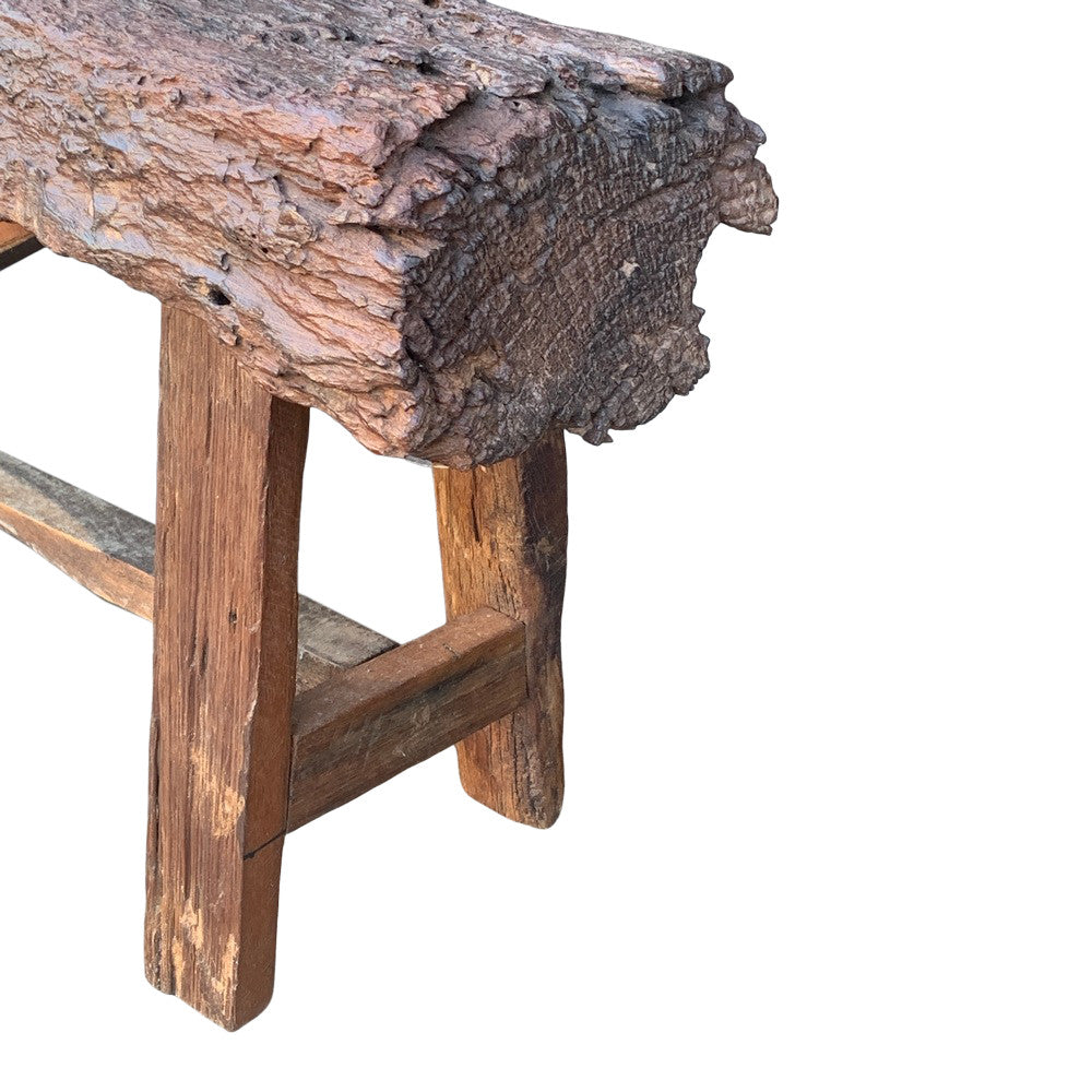 Thai Teak Wood Rustic Bench - Berbere Imports