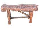 Thai Teak Wood Rustic Bench - Berbere Imports