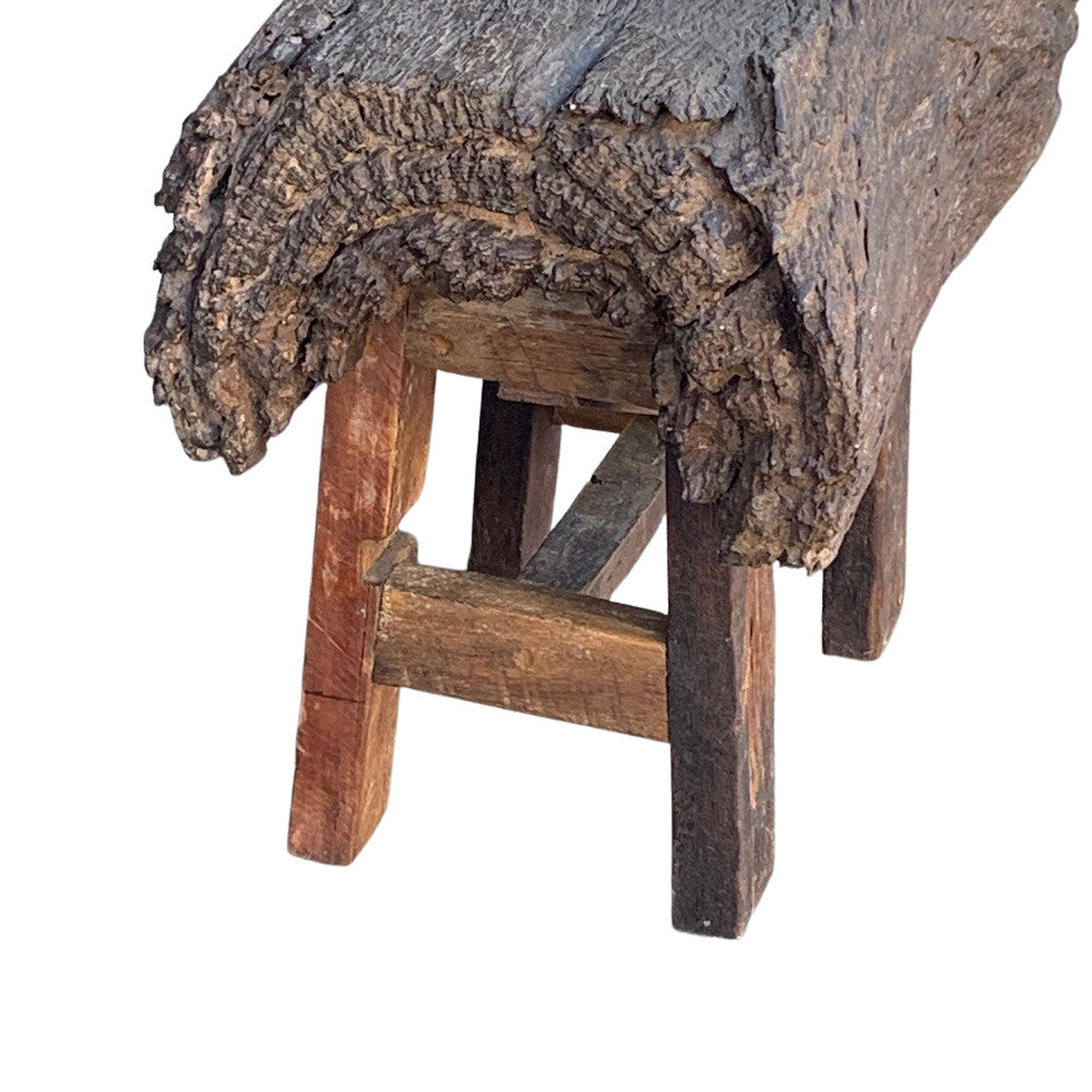 Thai Teak Wood Rustic Bench - Berbere Imports