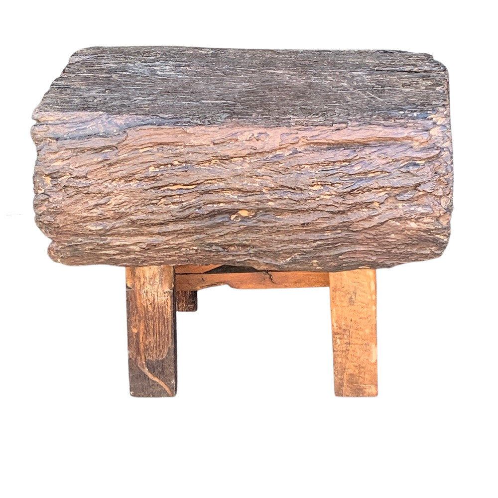 Thai Teak Wood Rustic Bench - Berbere Imports