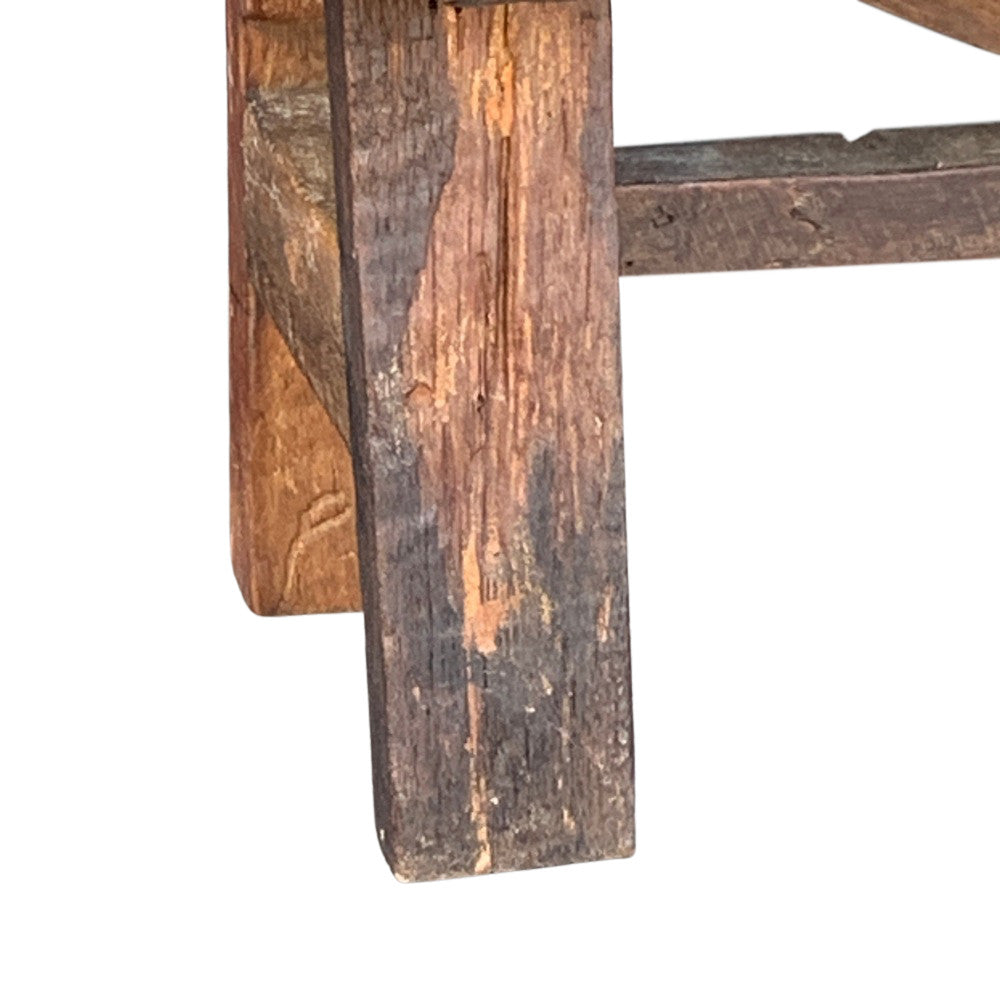 Thai Teak Wood Rustic Bench - Berbere Imports