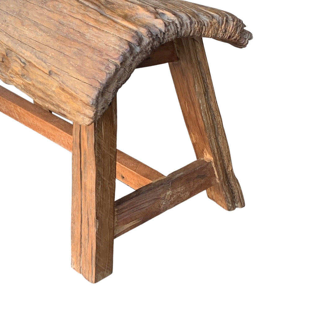 Thai Teak Wood Rustic Bench - Berbere Imports