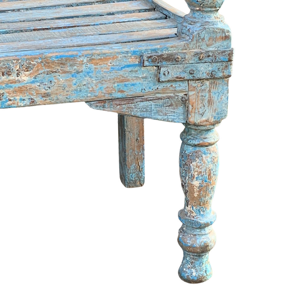 Vintage Wooden Garden Bench - Berbere Imports