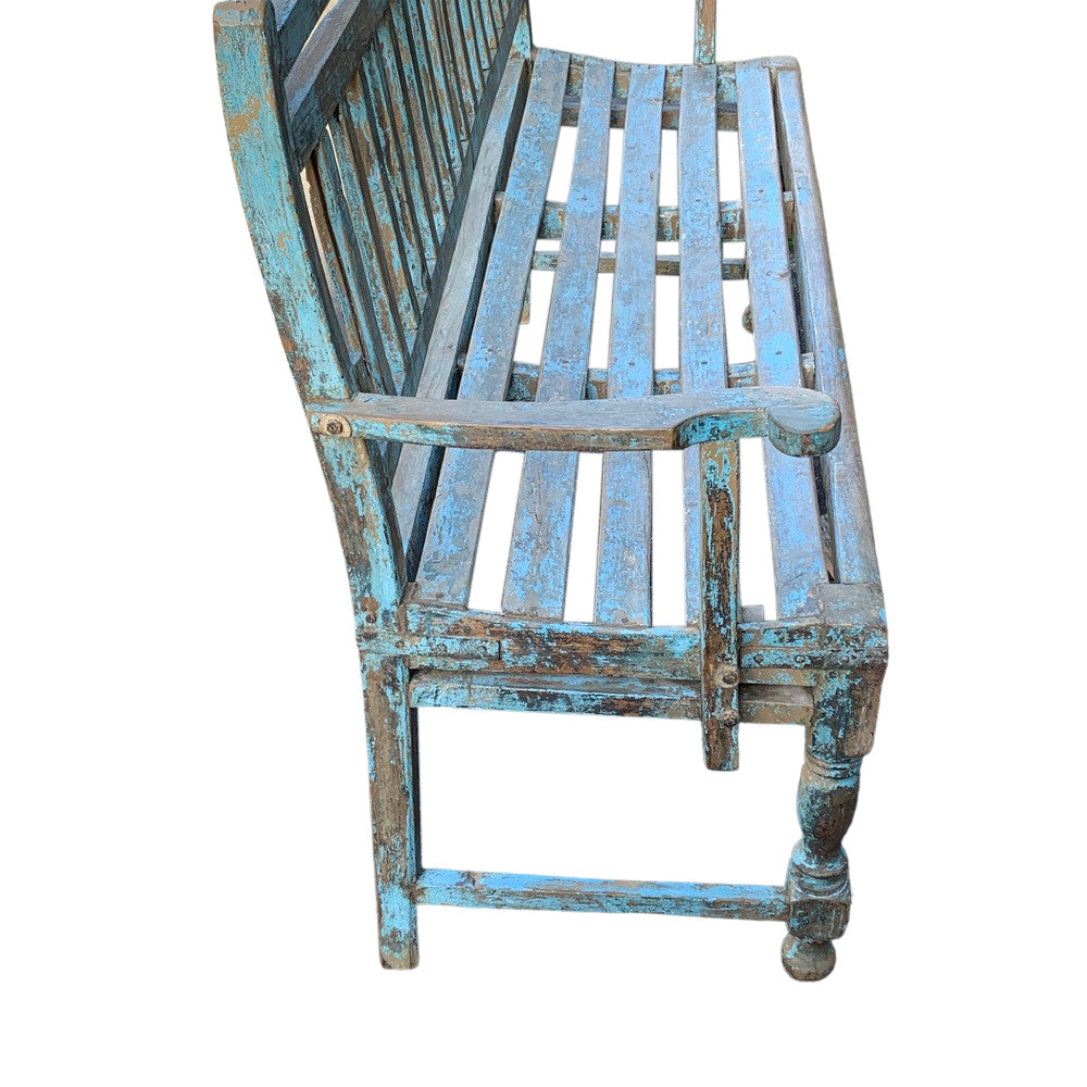 Vintage Wooden Garden Bench - Berbere Imports