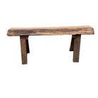 Medium Rustic Wooden Bench - Berbere Imports