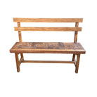 Wooden Parquet Bench - Berbere Imports
