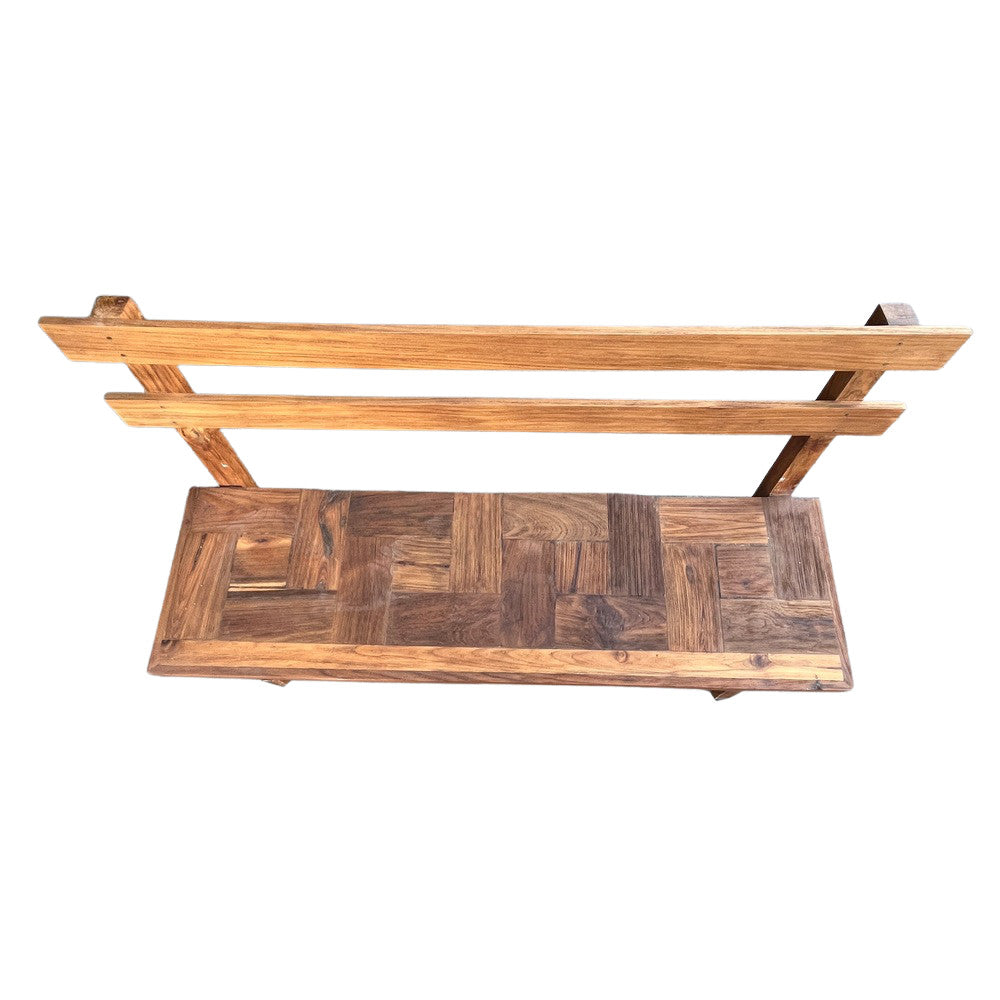 Wooden Parquet Bench - Berbere Imports