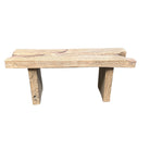 Vintage Rustic Heavy Wooden Bench - Berbere Imports