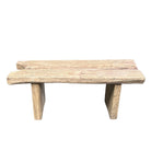 Vintage Rustic Heavy Wooden Bench - Berbere Imports