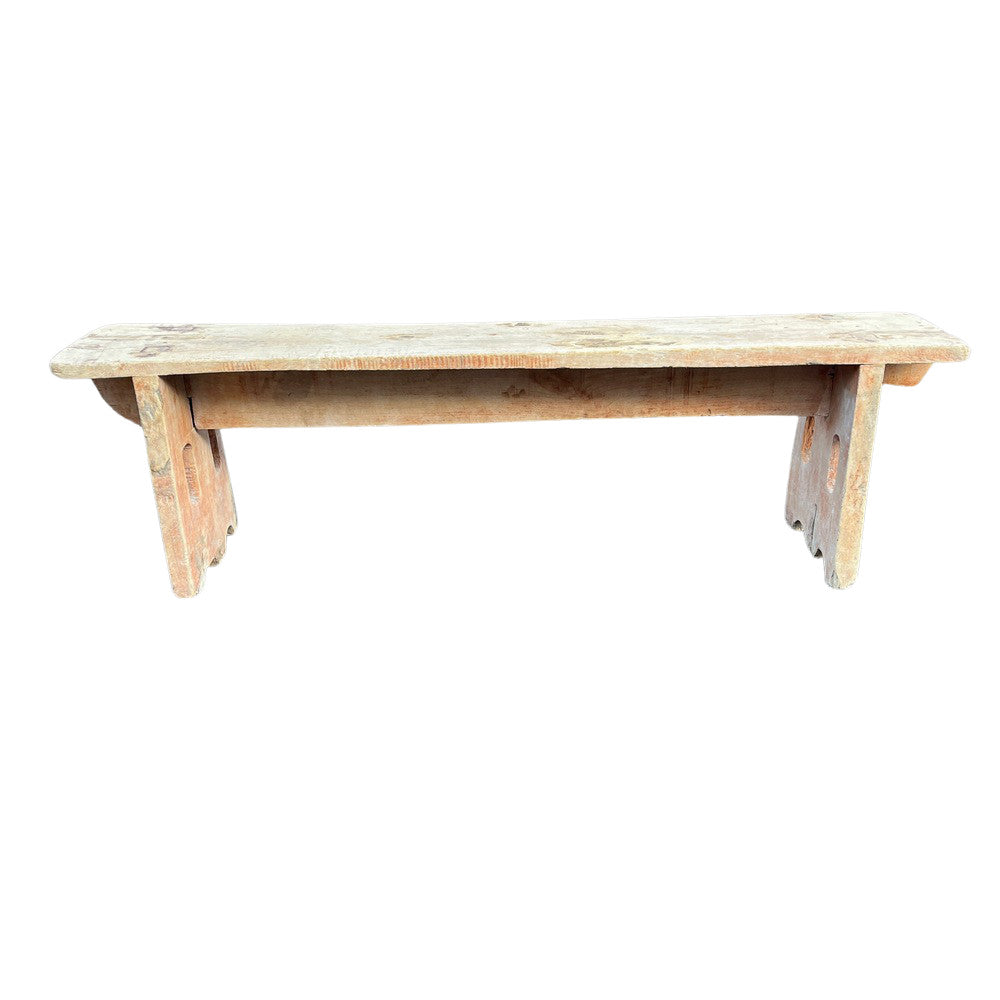 Vintage Wooden Bench - Berbere Imports