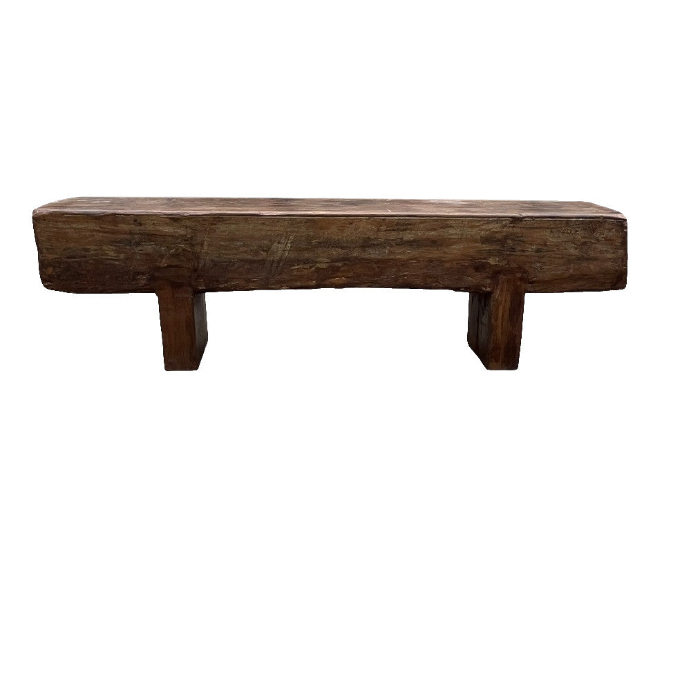 Vintage Wooden Mantle Bench - Berbere Imports