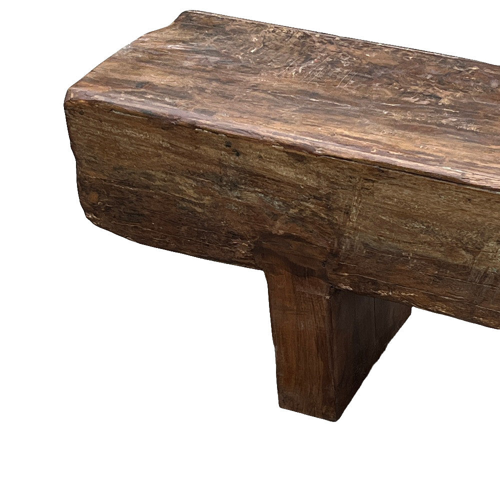 Vintage Wooden Mantle Bench - Berbere Imports