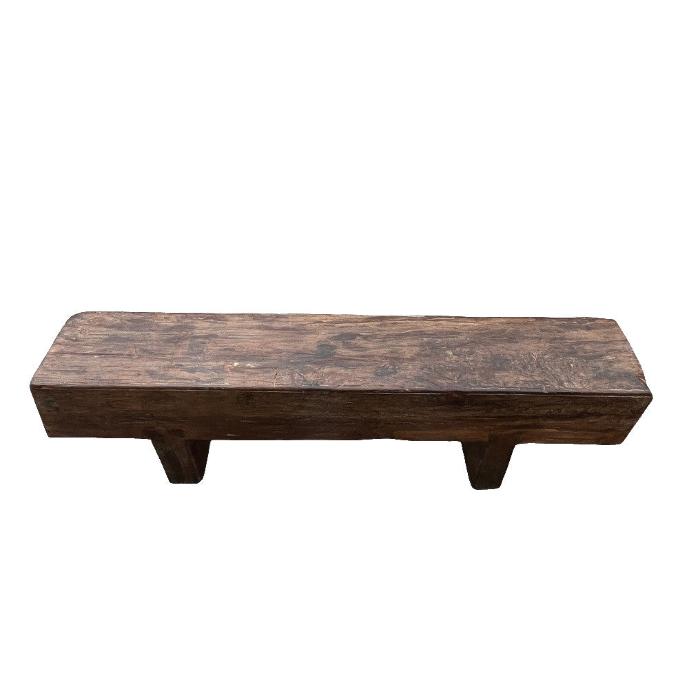 Vintage Wooden Mantle Bench - Berbere Imports