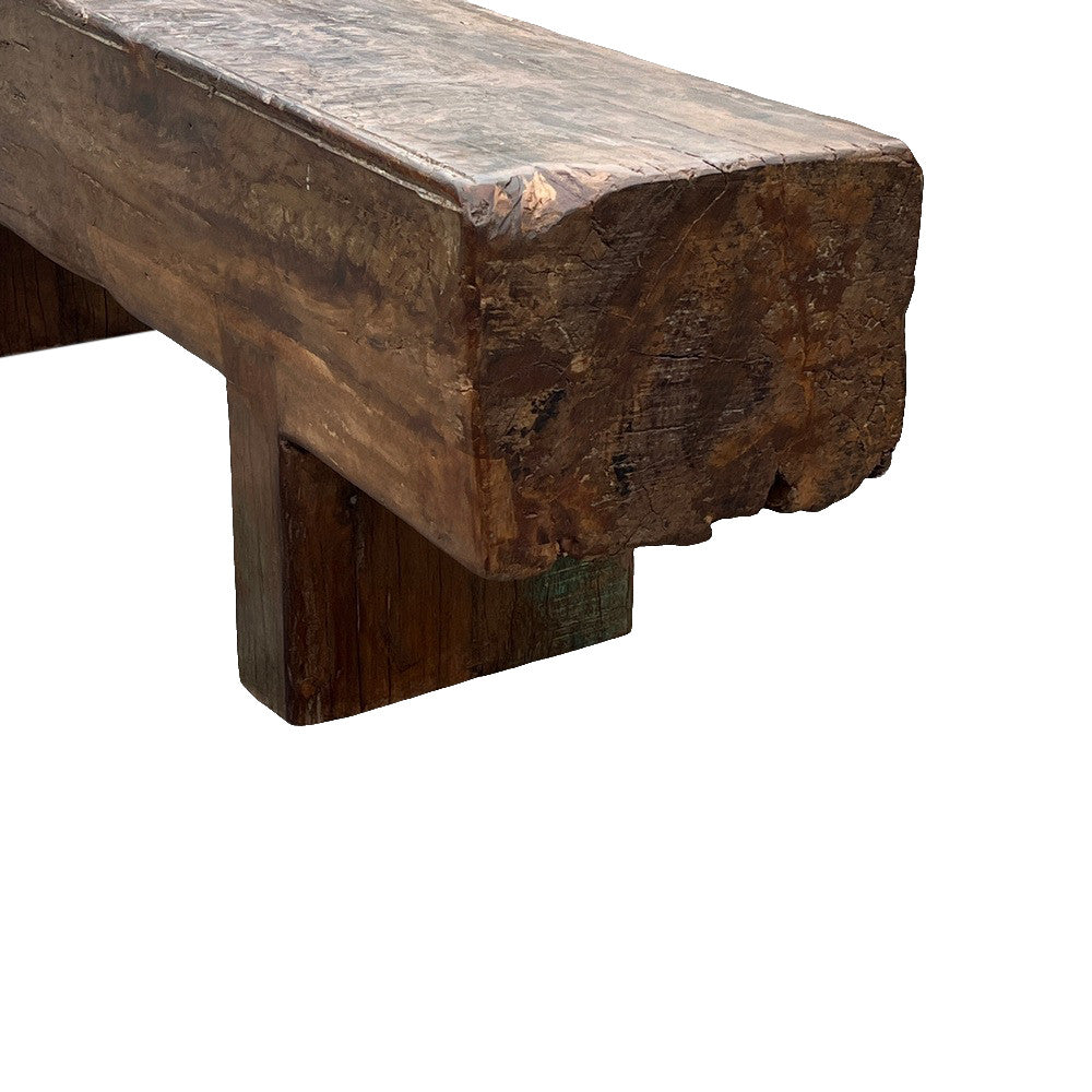 Vintage Wooden Mantle Bench - Berbere Imports