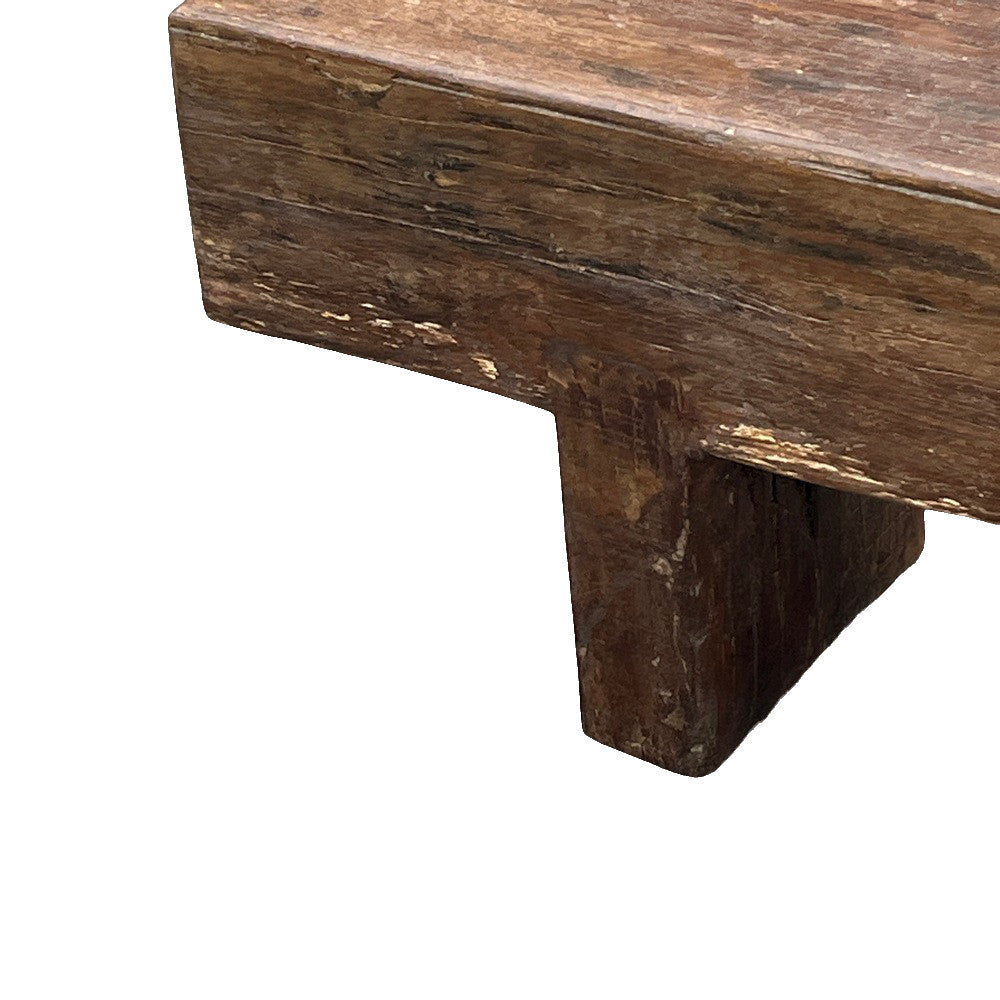 Vintage Wooden Mantle Bench - Berbere Imports