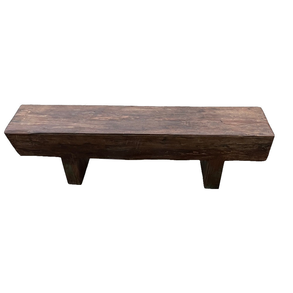 Vintage Wooden Mantle Bench - Berbere Imports