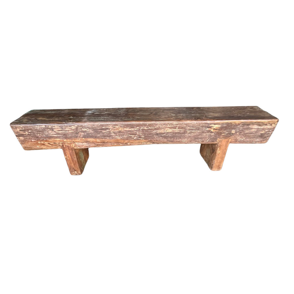 Vintage Wooden Mantle Bench - Berbere Imports