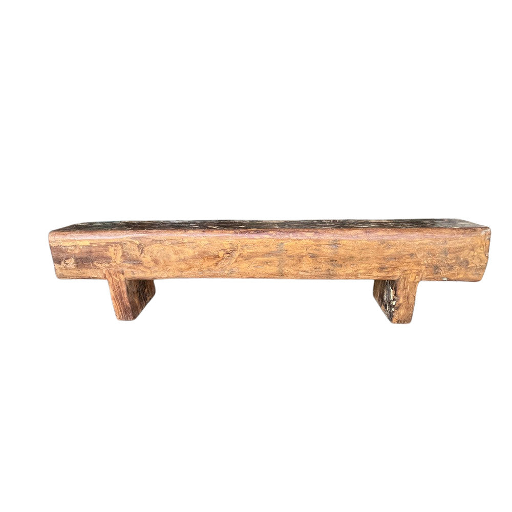 Vintage Wooden Mantle Bench - Berbere Imports