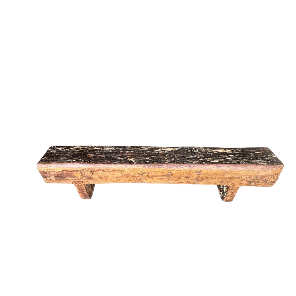 Vintage Wooden Mantle Bench - Berbere Imports