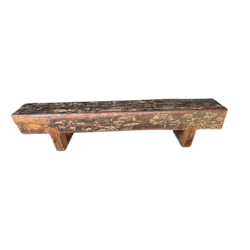 Vintage Wooden Mantle Bench - Berbere Imports