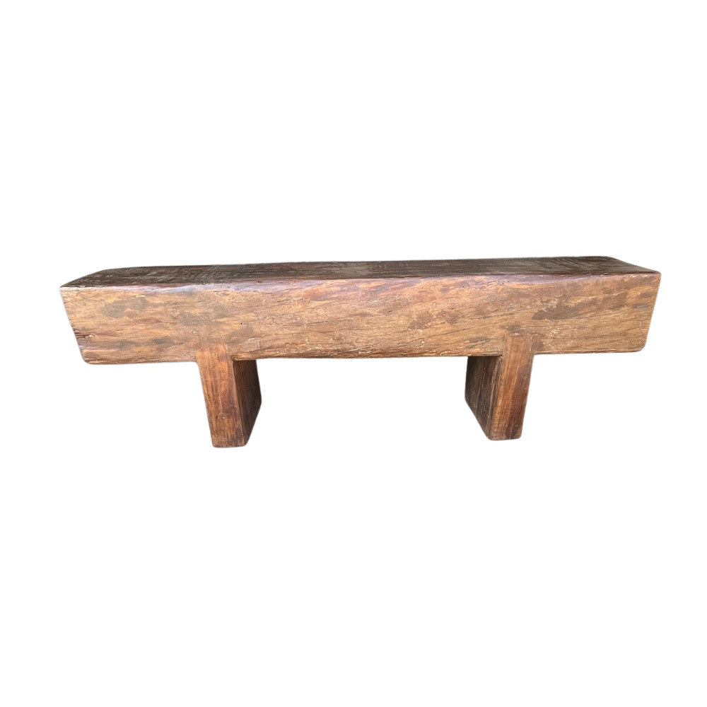 Vintage Wooden Mantle Bench - Berbere Imports