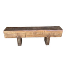 Vintage Wooden Mantle Bench - Berbere Imports