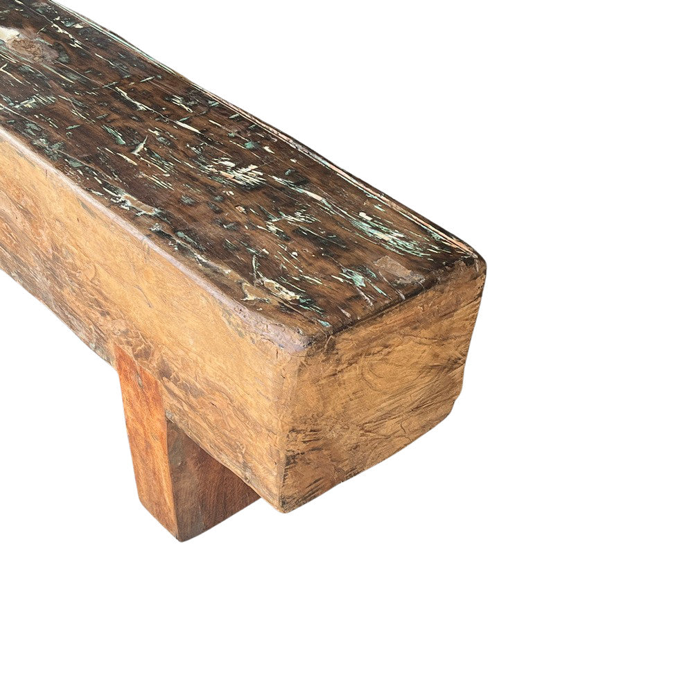 Vintage Wooden Mantle Bench - Berbere Imports