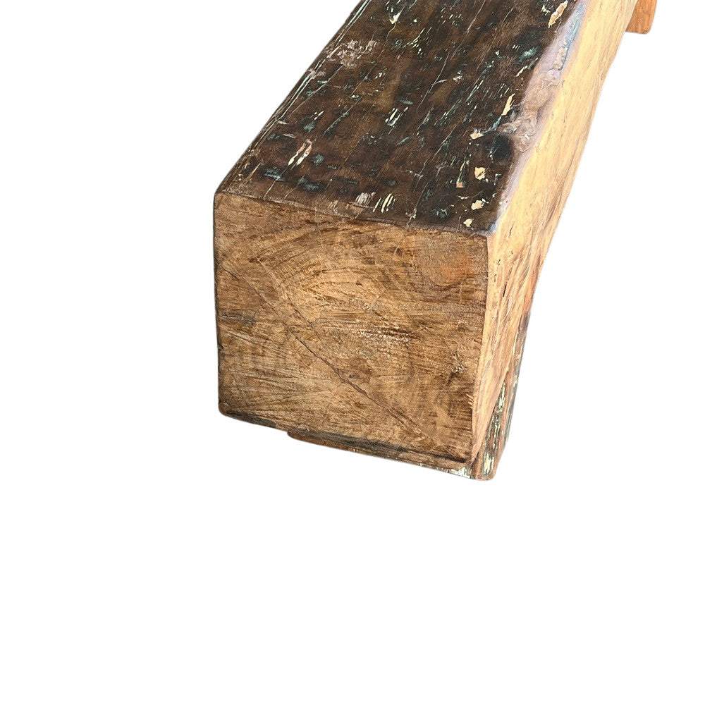 Vintage Wooden Mantle Bench - Berbere Imports