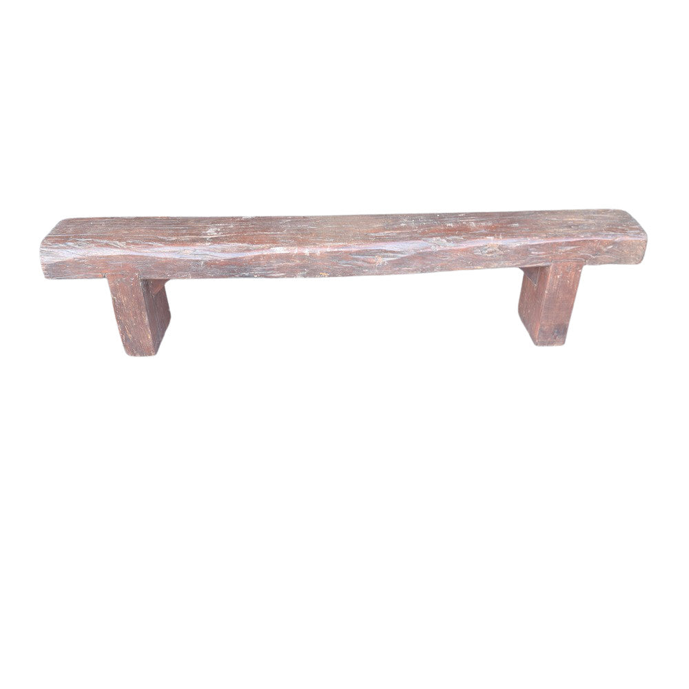 Vintage Wooden Mantle Bench - Berbere Imports