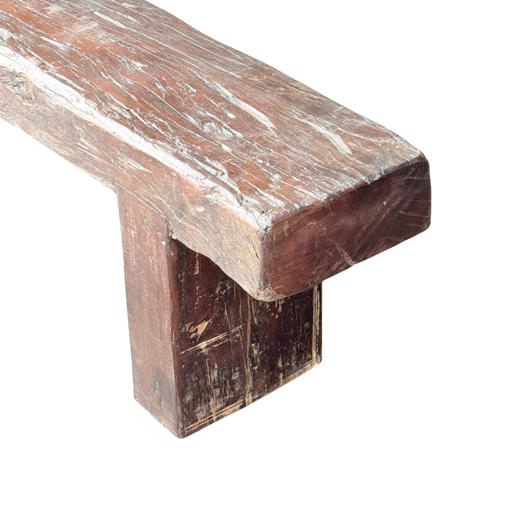 Vintage Wooden Mantle Bench - Berbere Imports