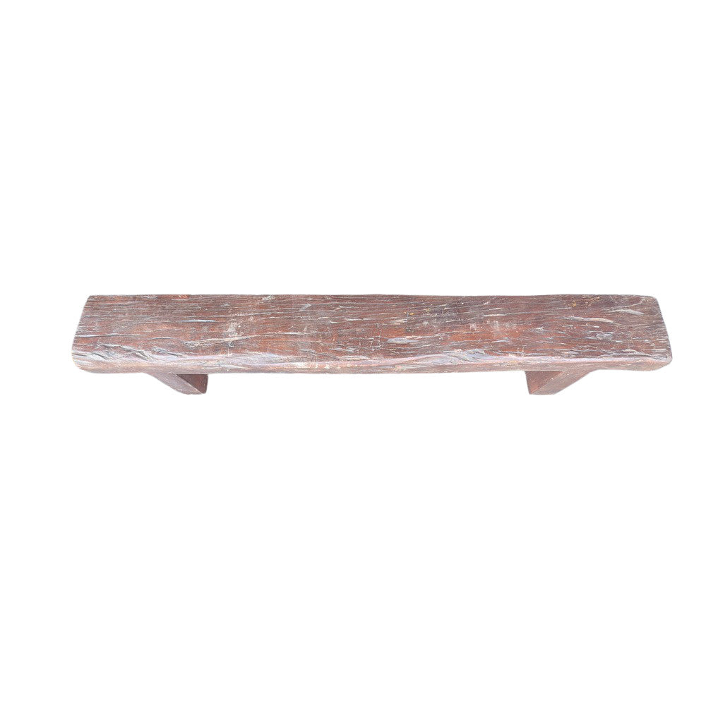 Vintage Wooden Mantle Bench - Berbere Imports
