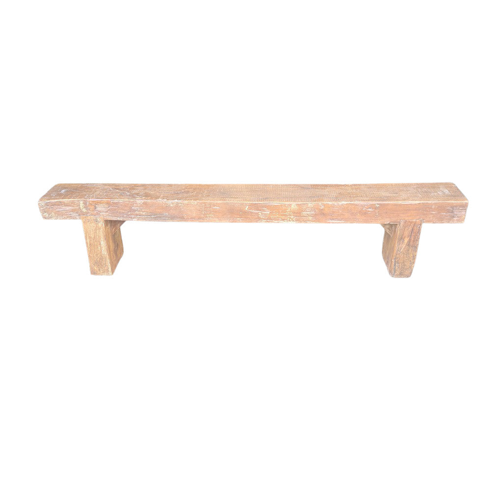 Vintage Wooden Mantle Bench - Berbere Imports