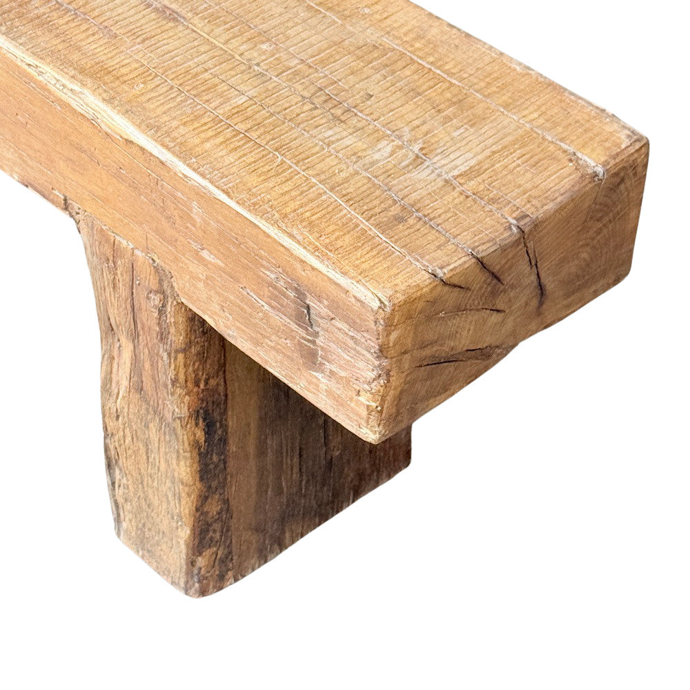 Vintage Wooden Mantle Bench - Berbere Imports