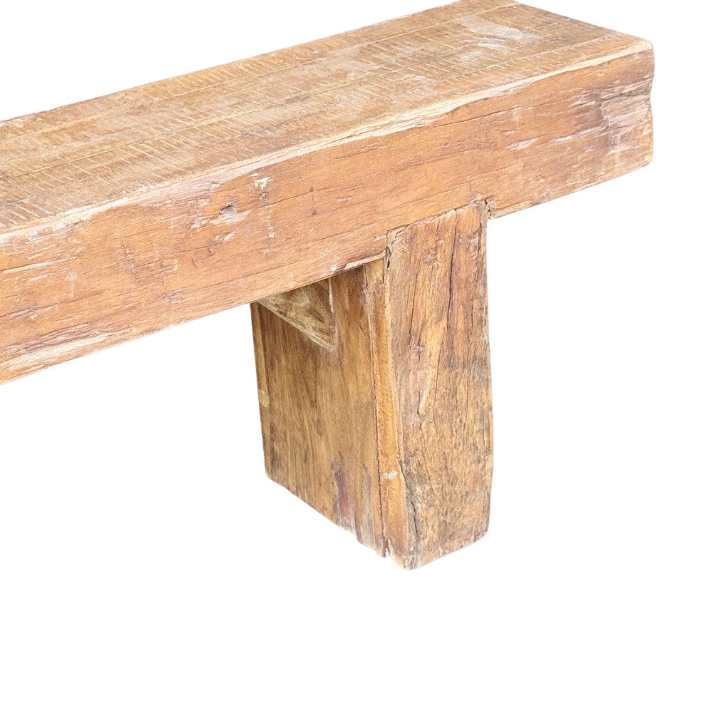 Vintage Wooden Mantle Bench - Berbere Imports