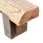 Vintage Wooden Mantle Bench - Berbere Imports