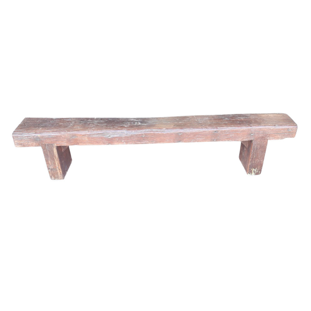 Vintage Wooden Mantle Bench - Berbere Imports