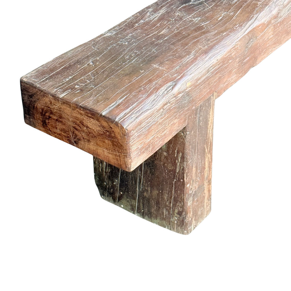 Vintage Wooden Mantle Bench - Berbere Imports