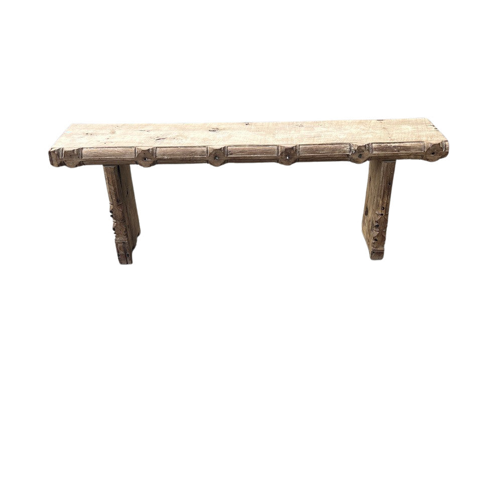 Vintage Wood Bench - Berbere Imports