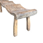 Indonesian Teak Wavy Bench - Berbere Imports