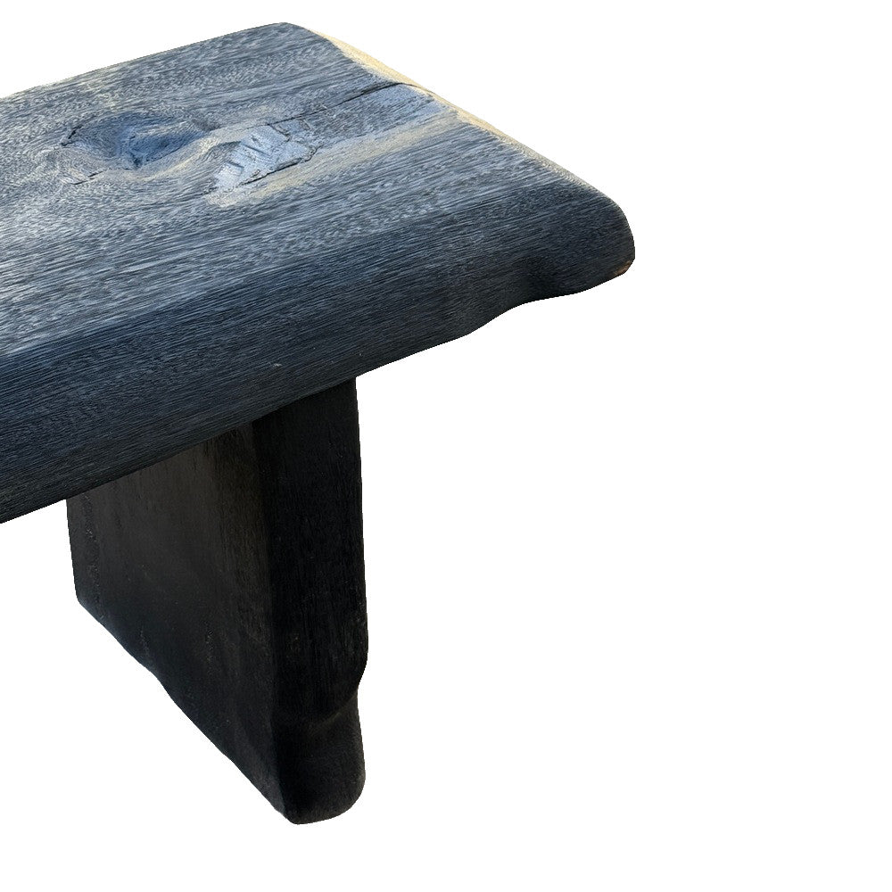 Indonesian Charred Wood Bench - Berbere Imports