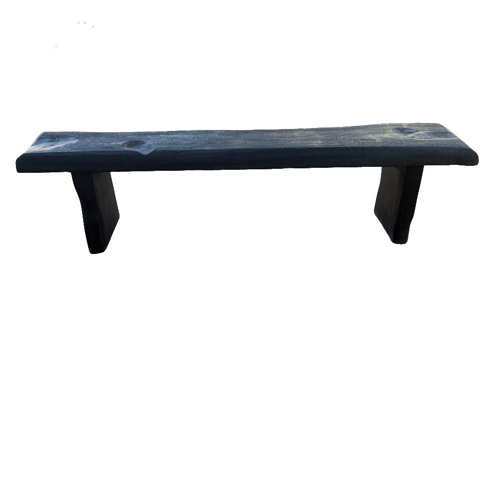 Indonesian Charred Wood Bench - Berbere Imports