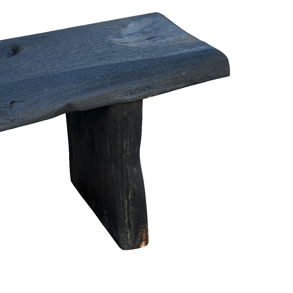 Indonesian Charred Wood Bench - Berbere Imports