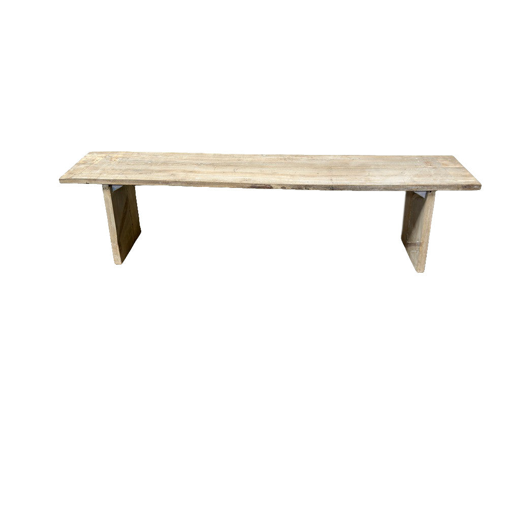 Vintage Indian Wooden Bench - Berbere Imports