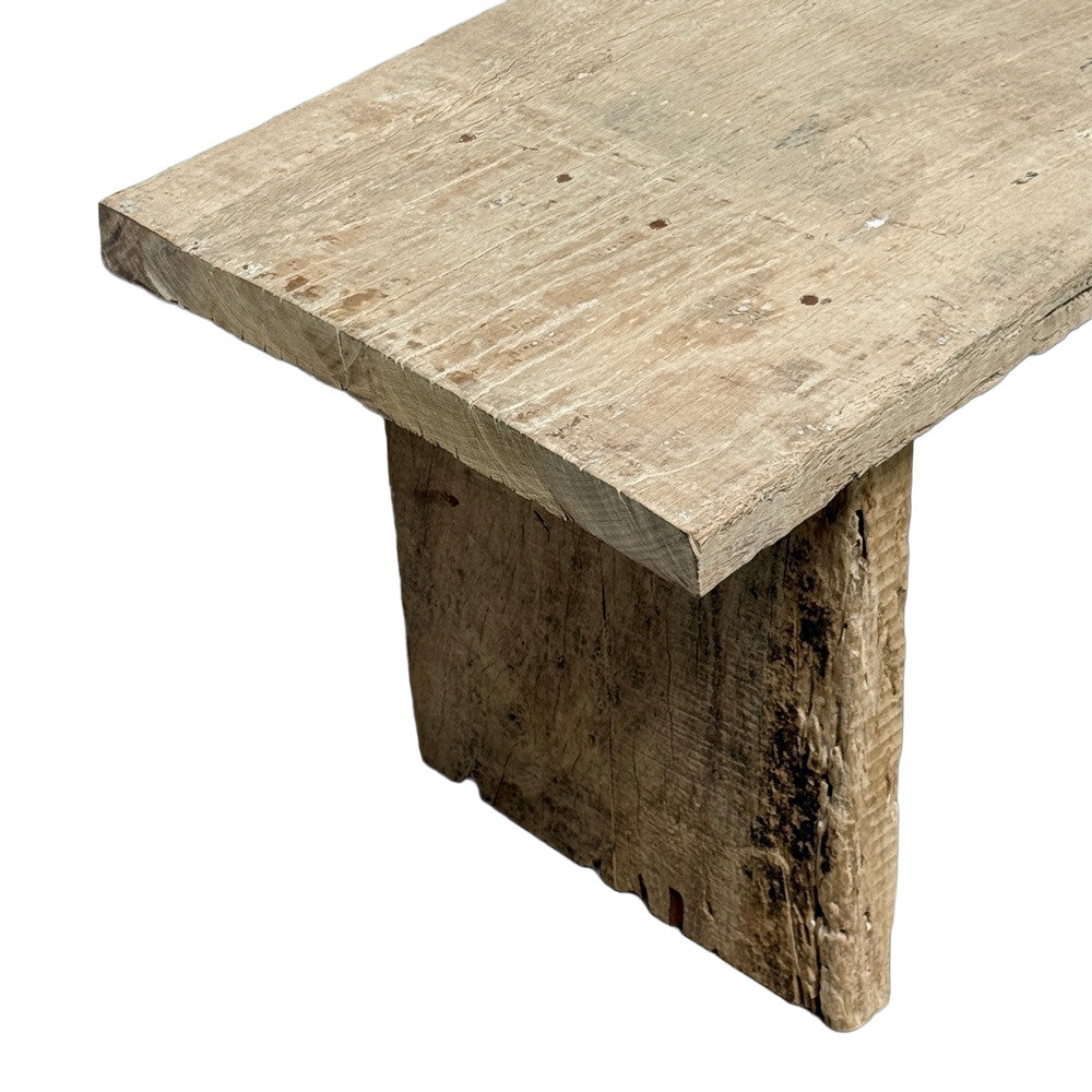 Vintage Indian Wooden Bench - Berbere Imports