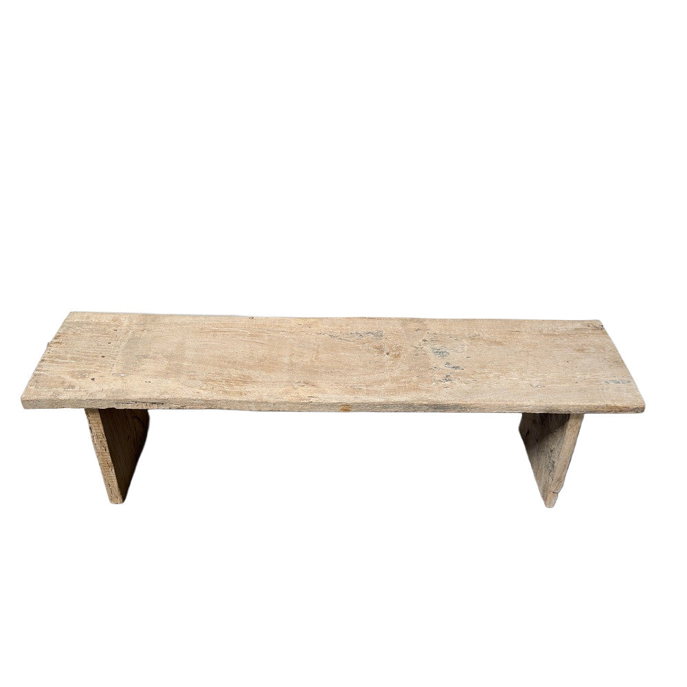 Vintage Indian Wooden Bench - Berbere Imports