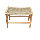 Rattan Rocking Chair With Rattan Ottoman - Berbere Imports