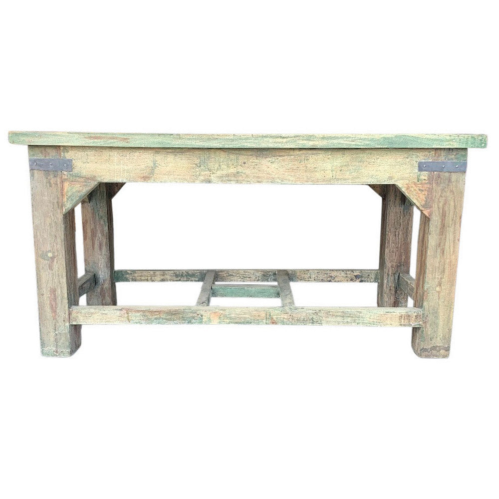 Vintage Reclaimed Wood Work Table - Berbere Imports