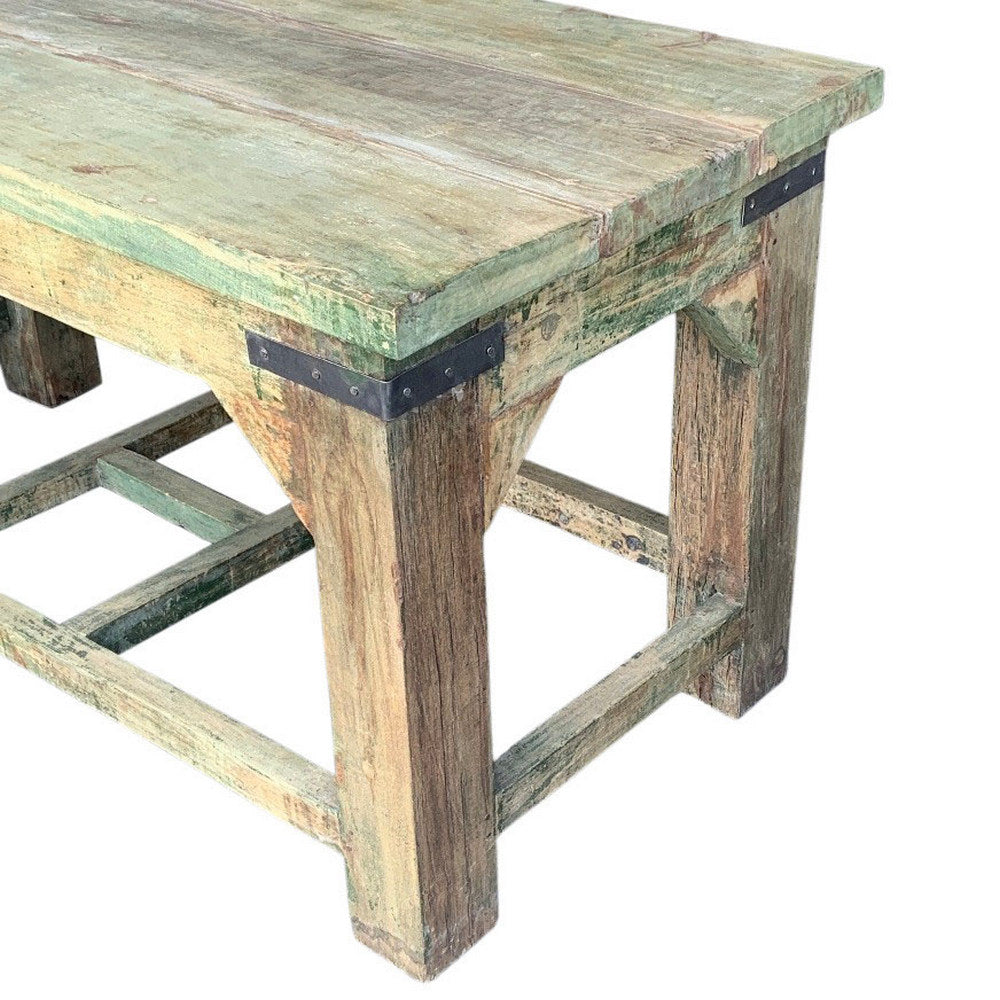 Vintage Reclaimed Wood Work Table - Berbere Imports