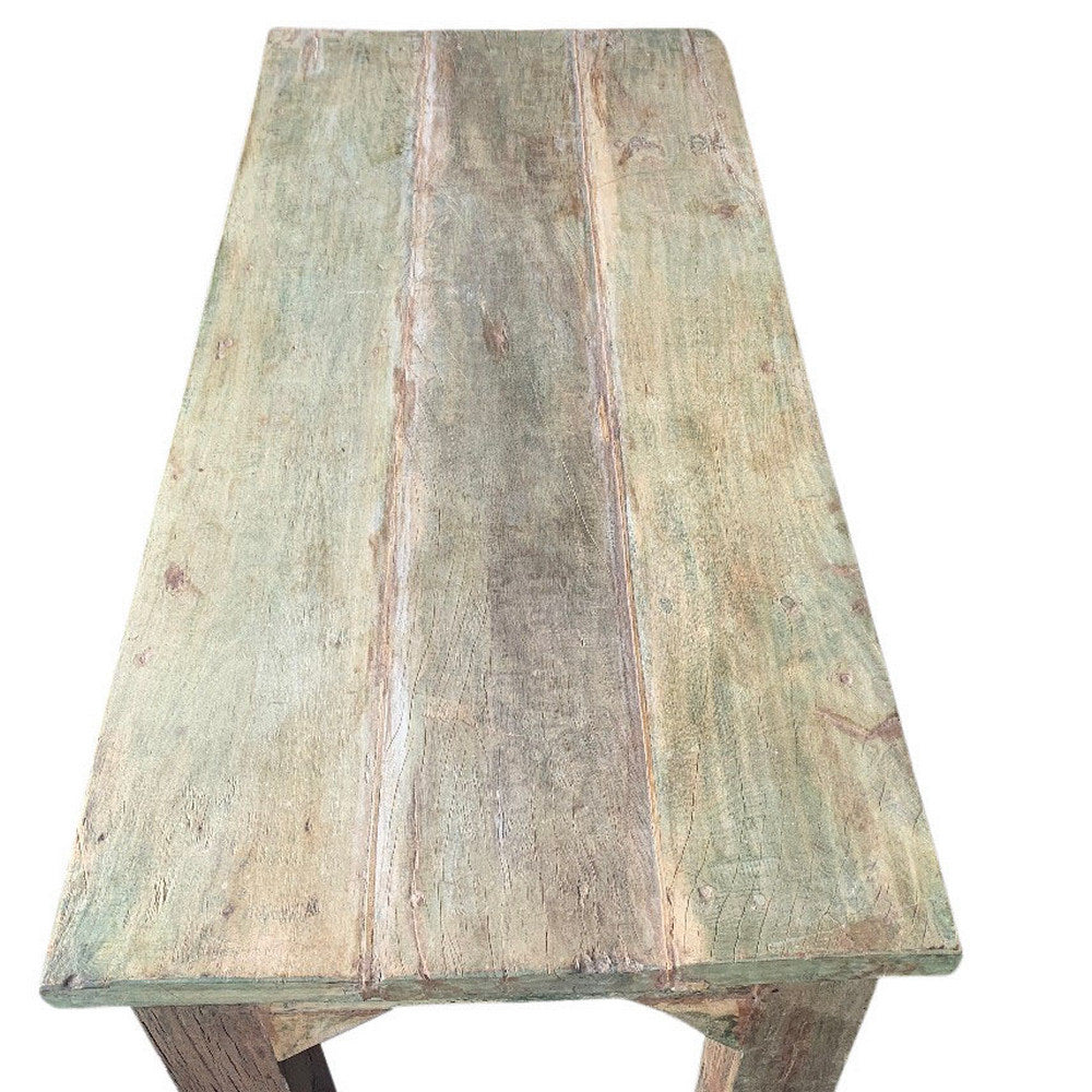 Vintage Reclaimed Wood Work Table - Berbere Imports